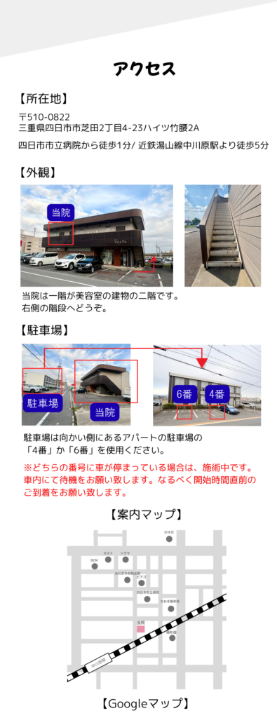 整体院WARAWELLのアクセス
